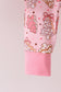 Pink christmas tree bamboo pajamas pants set