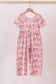 Pink christmas tree bamboo jumpsuit
