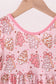 Pink christmas tree bamboo jumpsuit