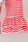 Red nutcracker print pants set