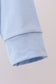 Blue car embroidery top