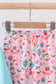 Blue christmas santa claus applique ruffle pants set