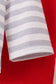 Red stripe excavator applique pants set
