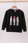 Black nutcracker embroidery mom &me top