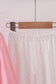 Pink bow embroidery ruffle pants set