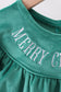 Forest merry christmas embroidery bloomer set