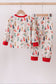 Nativity print pajamas set
