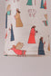 Navy nativity french knot pants set