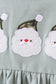 Camouflage santa claus applique ruffle pants set