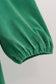 Green christmas tree applique velvet dress