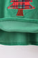 Green christmas tree applique pants set