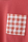 Gingham corduroy pants set