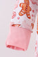 Gingerbread house ruffle bamboo pajmas zipper romper