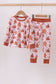 Brown gingerbread house bamboo pajmas romper