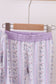 Lavender floral ruffle bamboo pajams pants set