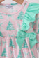 Pink christmas tree ruffle bubble