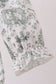 Green christmas tree print ruffle romper