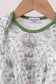 Green christmas tree print gown
