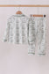 Green christmas tree print pajama set