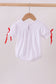 White santa claus smocked bubble