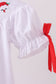 White santa claus smocked bloomer set