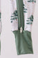 Green christmas tree bamboo zipper romper