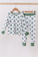 Green christmas tree bamboo pajama set