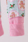 Pink christmas tree bamboo ruffle romper