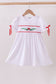 White holly embroidery dress