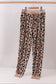 Brown leopard bamboo mom pajama pants