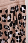 Brown leopard bamboo mom pajama pants