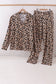 Brown leopard bamboo mom pajama set