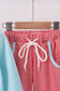 Blue vehicle emboridery pants set