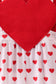 Red heart applique ruffle jumpsuit set