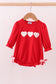 Red bow applique bubble