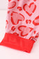 Red heart print bamboo pants