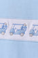 Blue golf cart embroidery pants set