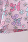 Purple balloon floral bamboo pajama set