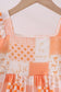 Orange Tennessee patchwork dress