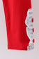 Blue stripe sports Trio applique ruffle pants set