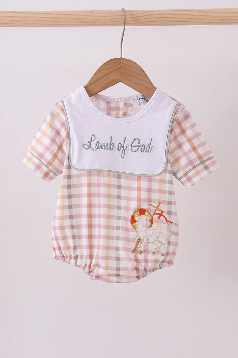 Lawb of god applique plaid bubble