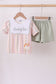 Lawb of god applique plaid shorts set
