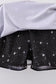 Black glitter skort set