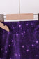 Purple glitter skort set