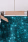 Teal glitter skort set