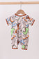 Dinosaur bamboo zipper romper