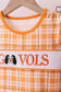 Tennessee Go vols smocked plaid ruffle shorts set