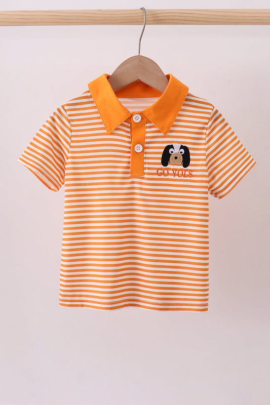 Tennessee Go vols embroidery stripe top