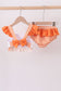 Tennessee Go vols smocked stripe 2pc swimsuit