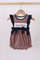 Auburn war eagle smocked ruffle bubble